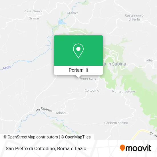 Mappa San Pietro di Coltodino