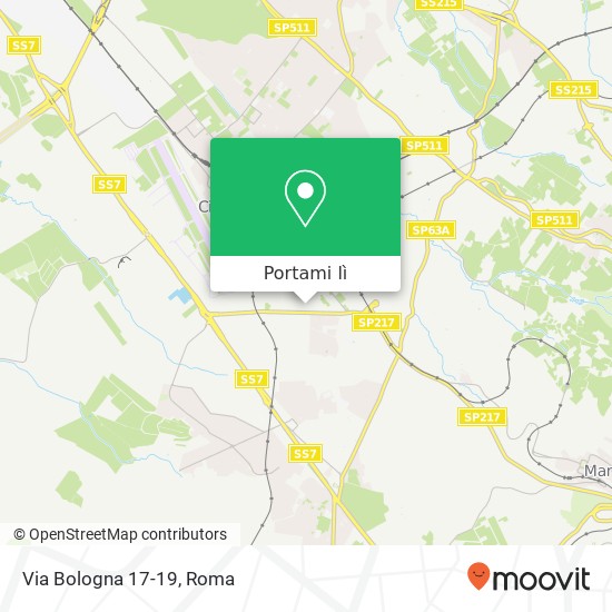 Mappa Via Bologna 17-19