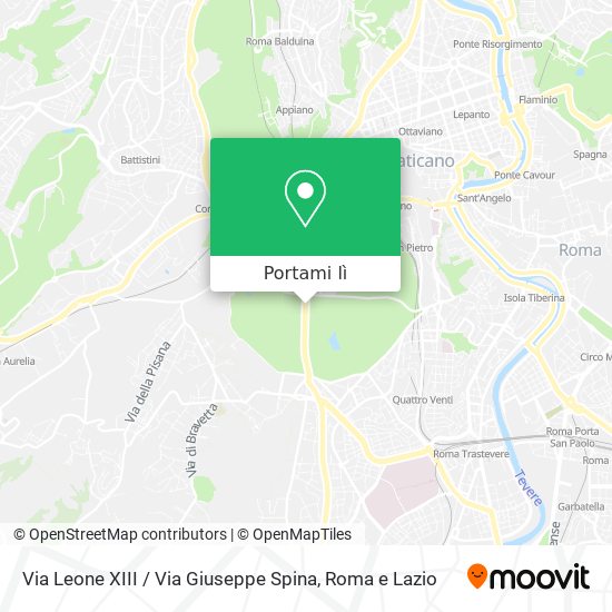 Mappa Via Leone XIII / Via Giuseppe Spina