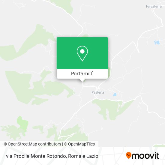 Mappa via Procile Monte Rotondo