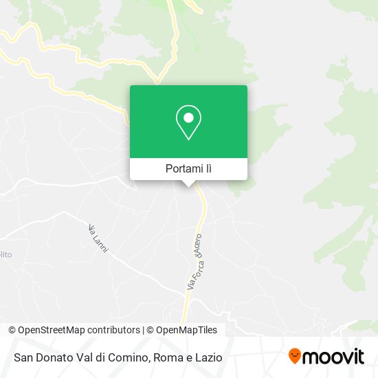Mappa San Donato Val di Comino