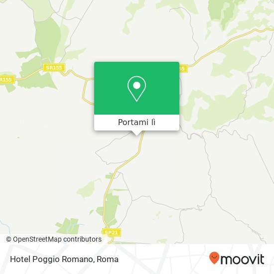 Mappa Hotel Poggio Romano