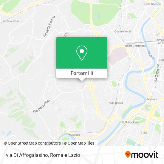 Mappa via Di Affogalasino