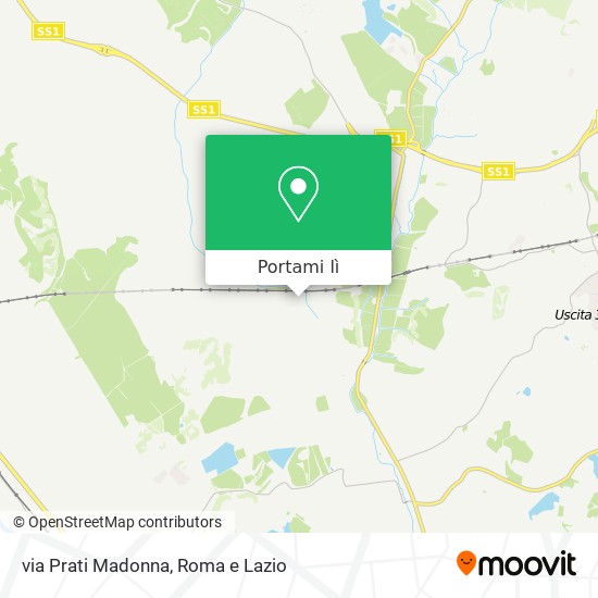 Mappa via Prati Madonna