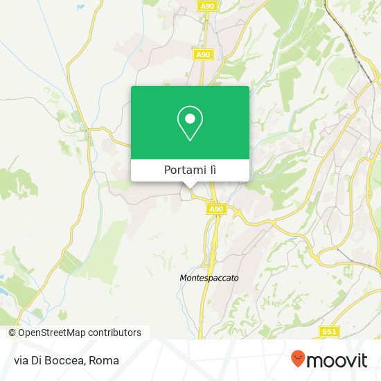 Mappa via Di Boccea
