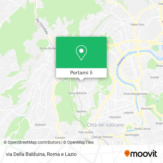 Mappa via Della Balduina
