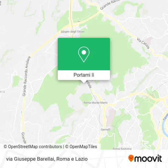 Mappa via Giuseppe Barellai