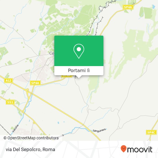 Mappa via Del Sepolcro