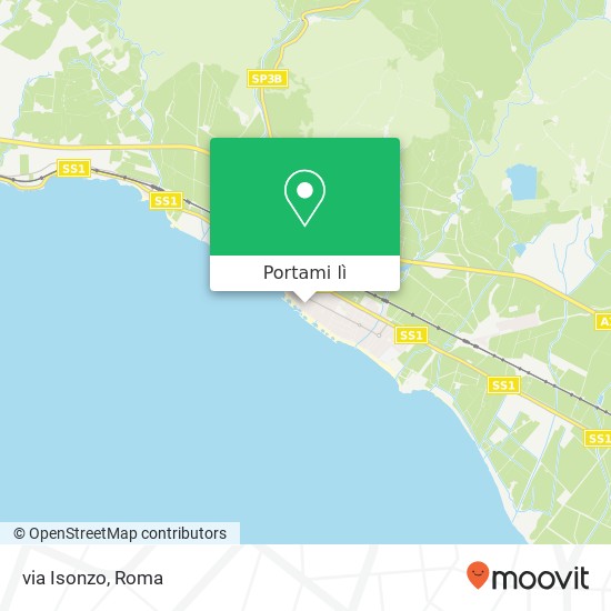 Mappa via Isonzo
