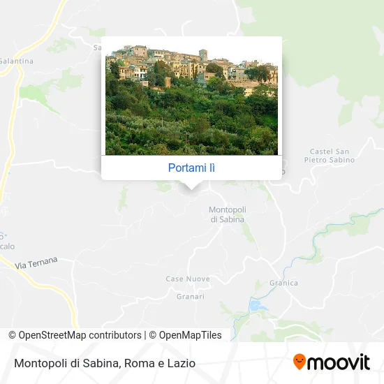 Mappa Montopoli di Sabina