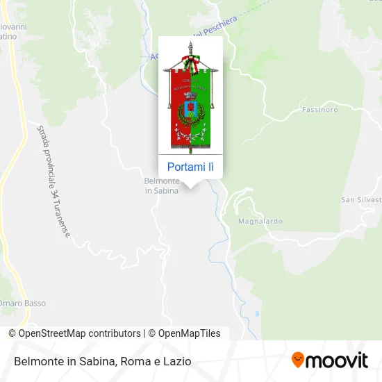 Mappa Belmonte in Sabina