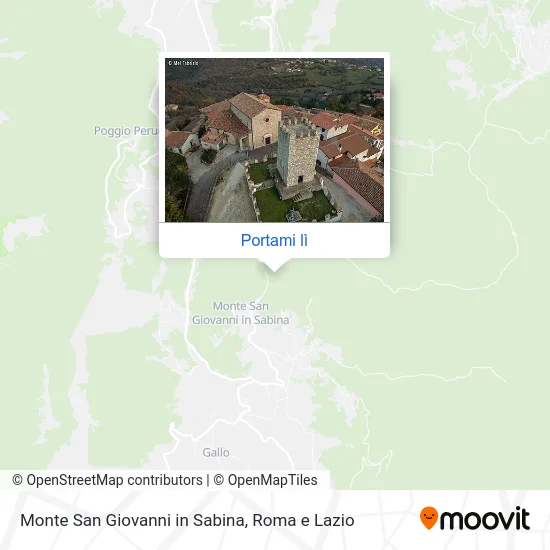 Mappa Monte San Giovanni in Sabina