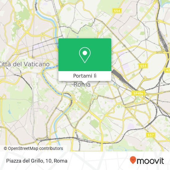 Mappa Piazza del Grillo, 10