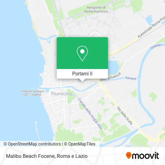 Mappa Malibu Beach Focene