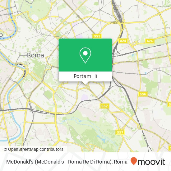 Mappa McDonald's (McDonald's - Roma Re Di Roma)