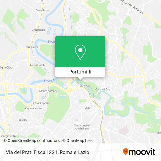 Mappa Via dei Prati Fiscali 221