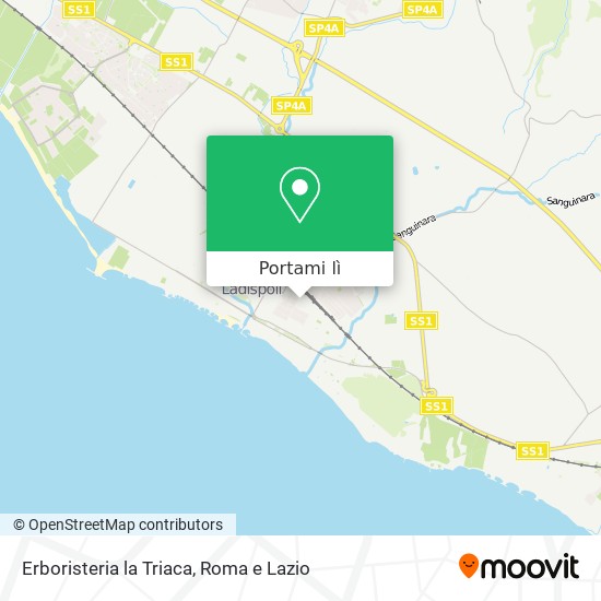 Mappa Erboristeria la Triaca