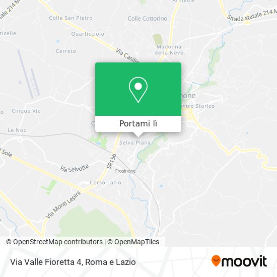 Mappa Via Valle Fioretta 4