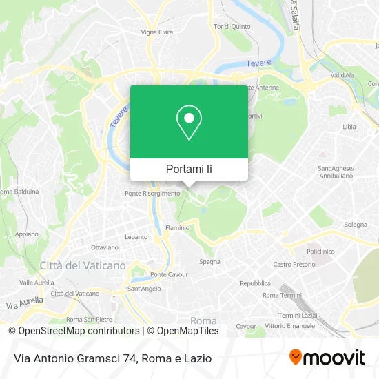 Mappa Via Antonio Gramsci  74