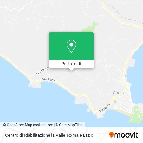 Mappa Centro di Riabilitazione la Valle