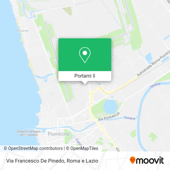 Mappa Via Francesco De Pinedo