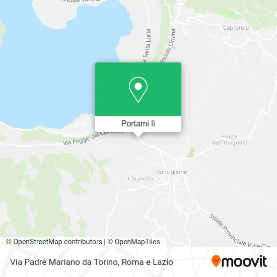 Mappa Via Padre Mariano da Torino