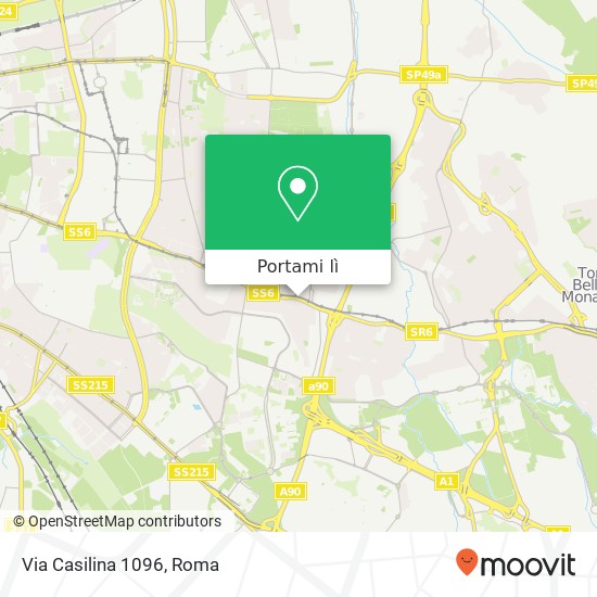 Mappa Via Casilina 1096