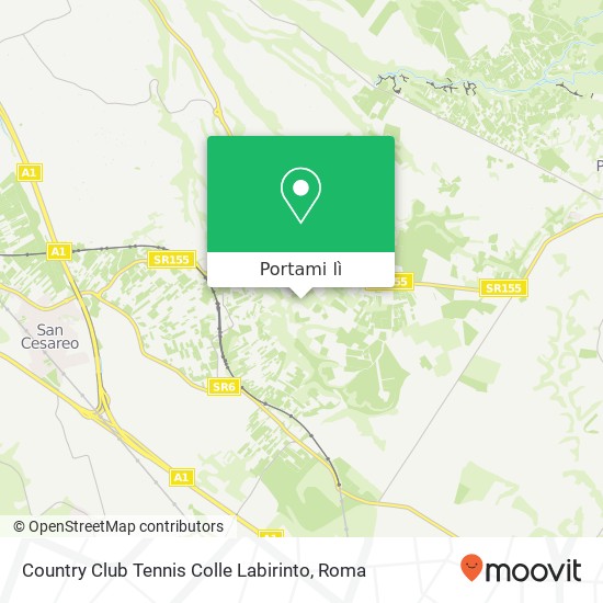 Mappa Country Club Tennis Colle Labirinto