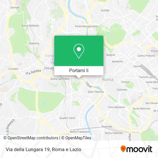 Mappa Via della Lungara  19