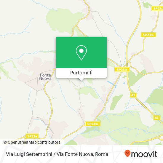 Mappa Via Luigi Settembrini / Via Fonte Nuova