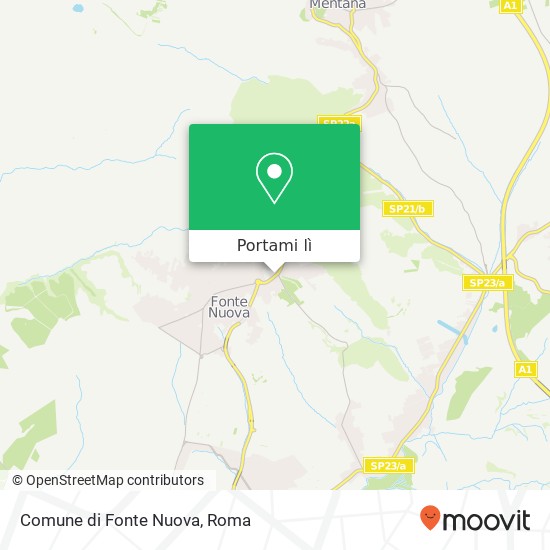 Mappa Comune di Fonte Nuova