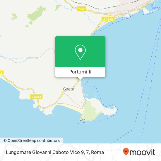 Mappa Lungomare Giovanni Caboto Vico 9, 7