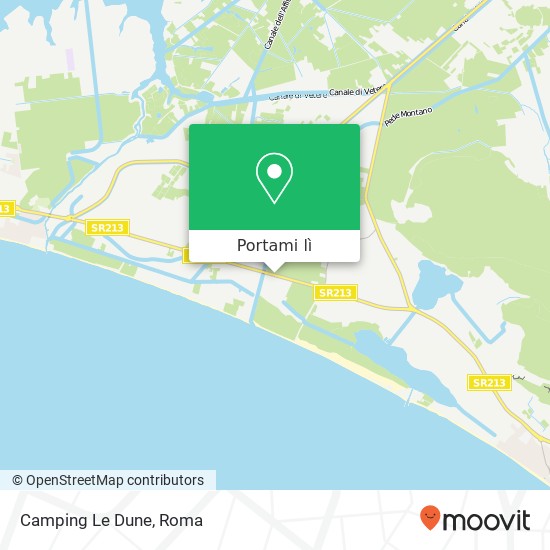 Mappa Camping Le Dune