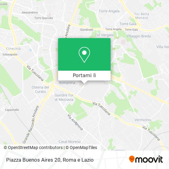 Mappa Piazza Buenos Aires 20
