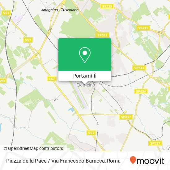 Mappa Piazza della Pace / Via Francesco Baracca