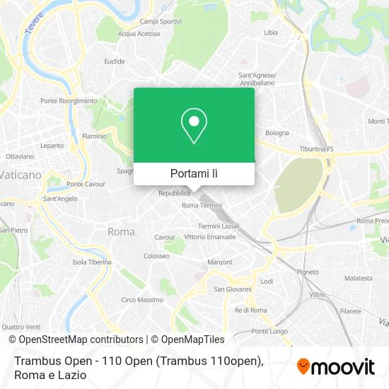 Mappa Trambus Open - 110 Open (Trambus 110open)