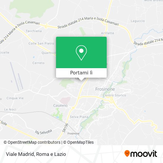 Mappa Viale Madrid