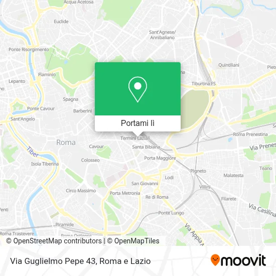 Mappa Via Guglielmo Pepe  43