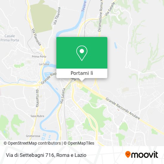 Mappa Via di Settebagni  716