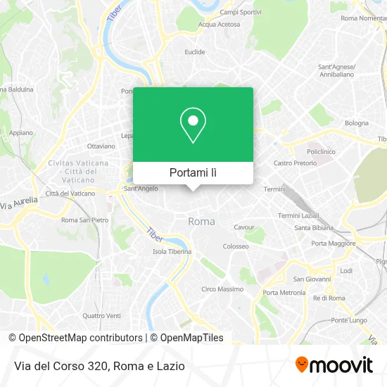 Mappa Via del Corso  320