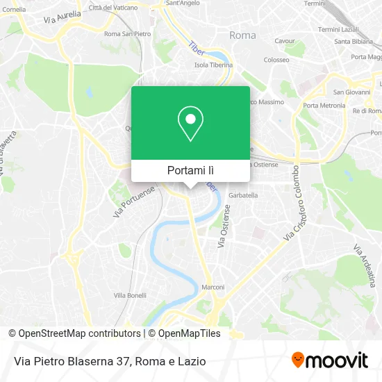 Mappa Via Pietro Blaserna  37