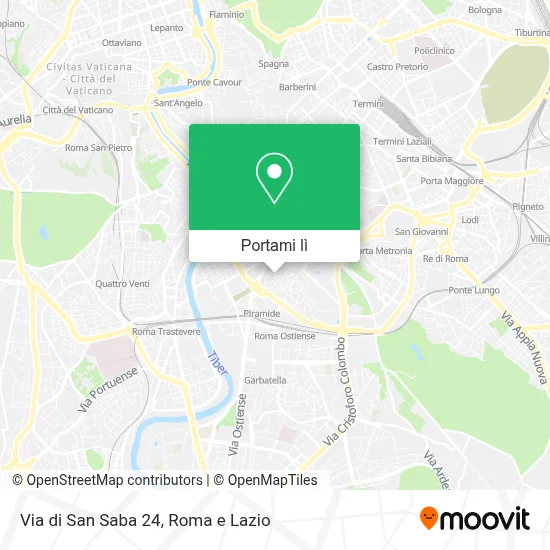 Mappa Via di San Saba  24