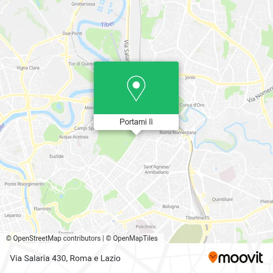 Mappa Via Salaria  430