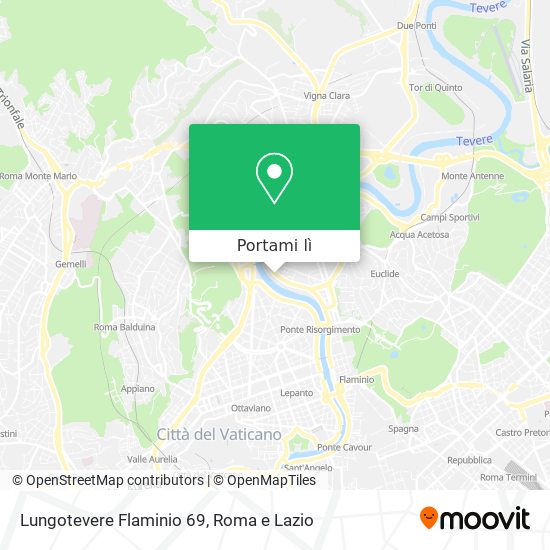 Mappa Lungotevere Flaminio  69