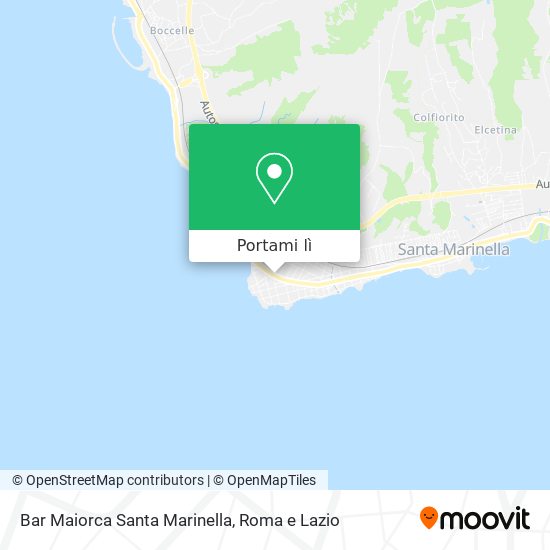 Mappa Bar Maiorca Santa Marinella