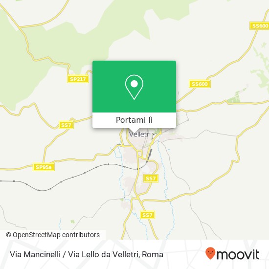 Mappa Via Mancinelli / Via Lello da Velletri