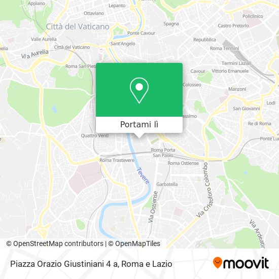 Mappa Piazza Orazio Giustiniani 4 a