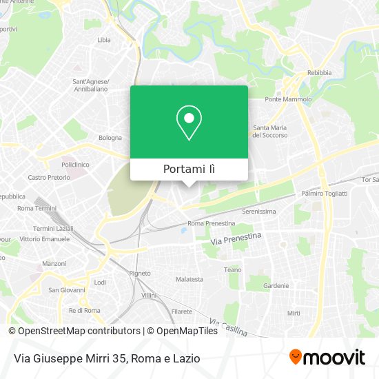 Mappa Via Giuseppe Mirri  35