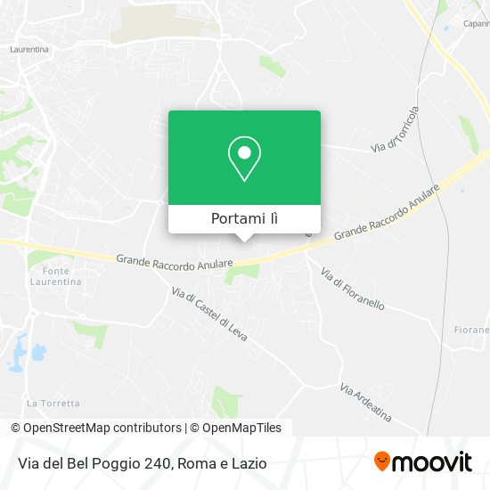 Mappa Via del Bel Poggio 240