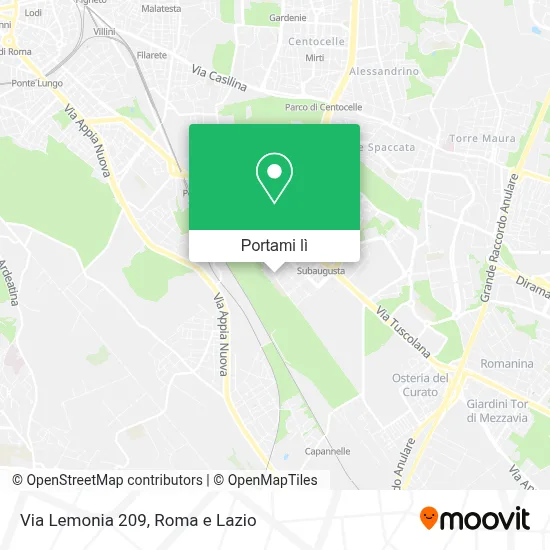 Mappa Via Lemonia  209